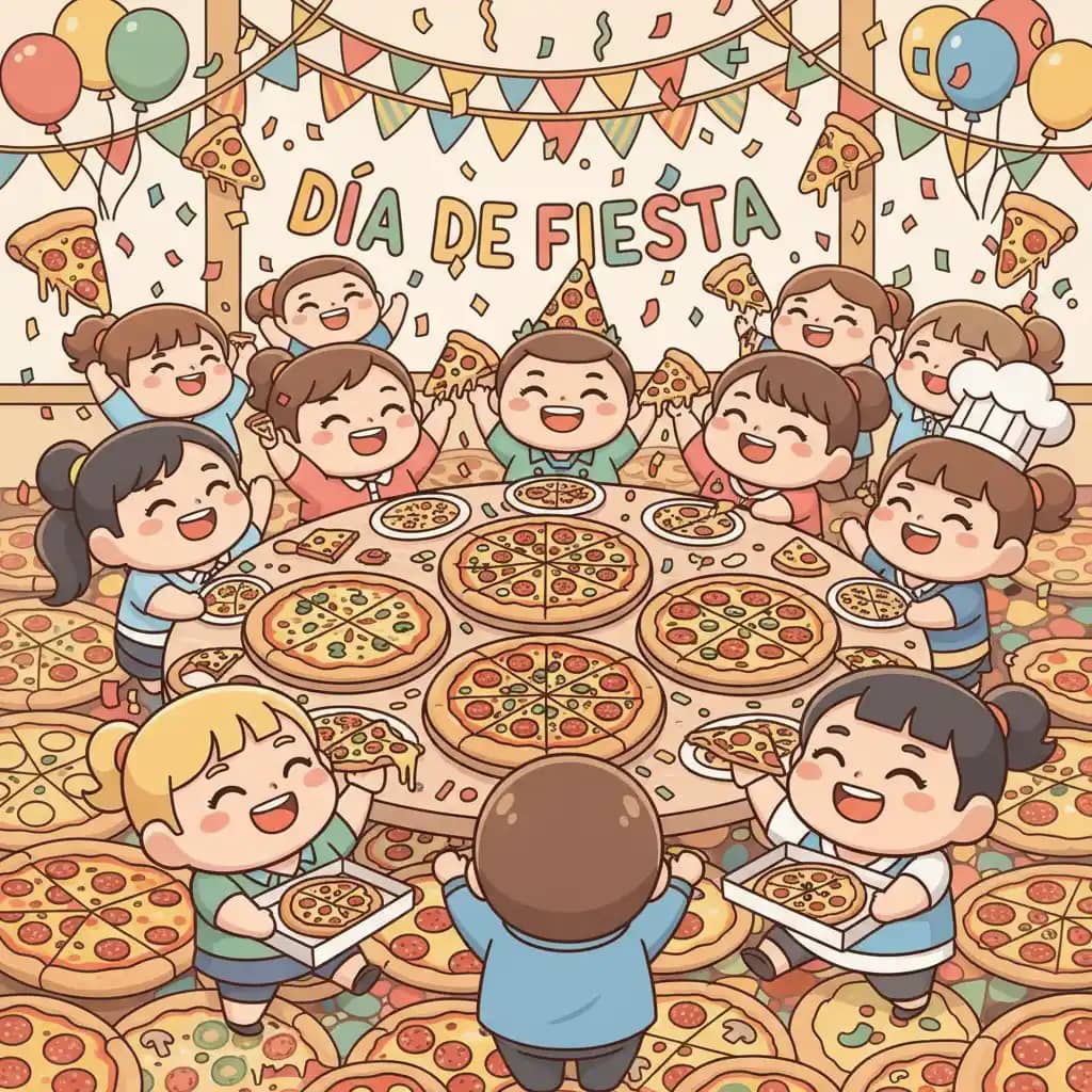 Día de Fiesta con Pizza